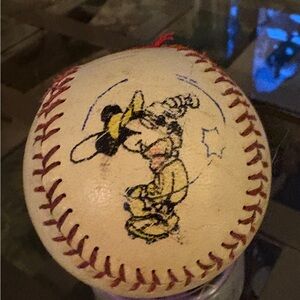 Disney Cream Baseball with Mickey Design